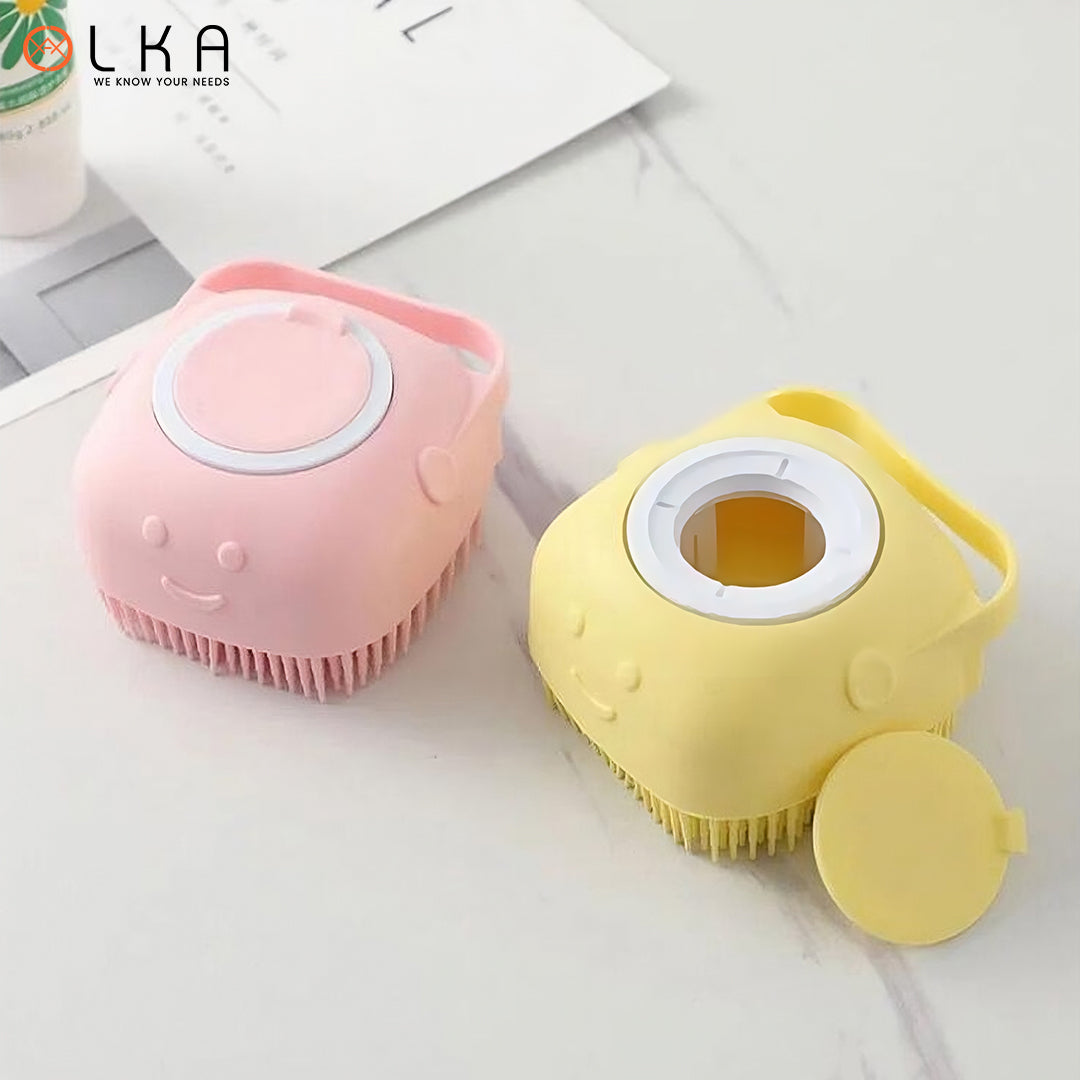 Bath Brush Soft Silicone Massage Scrubber Baby Showers Tool Skin Cleaning Mud Dirt Remover Back Scrub Shower Ball With Hook