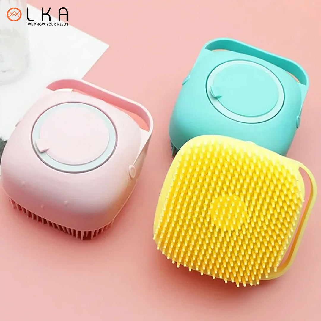 Bath Brush Soft Silicone Massage Scrubber Baby Showers Tool Skin Cleaning Mud Dirt Remover Back Scrub Shower Ball With Hook