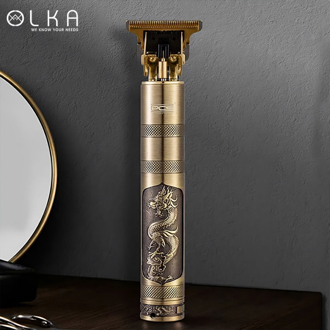 Rechargeable Golden Metal Hair Clipper Set