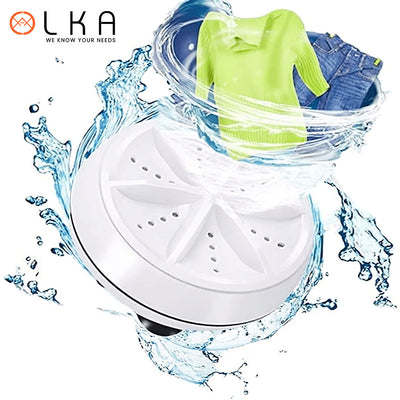 Portable USB Ultrasonic Turbine  Laundry Washing Machine