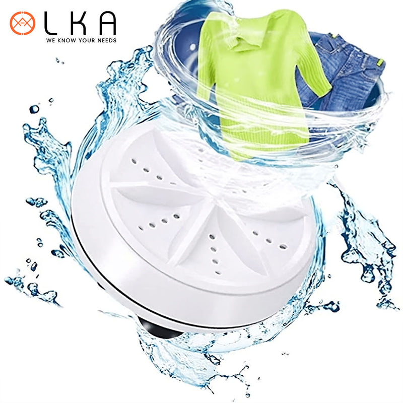 Portable USB Ultrasonic Turbine  Laundry Washing Machine