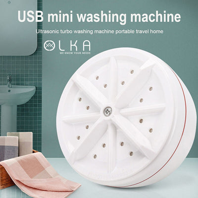 Portable USB Ultrasonic Turbine  Laundry Washing Machine