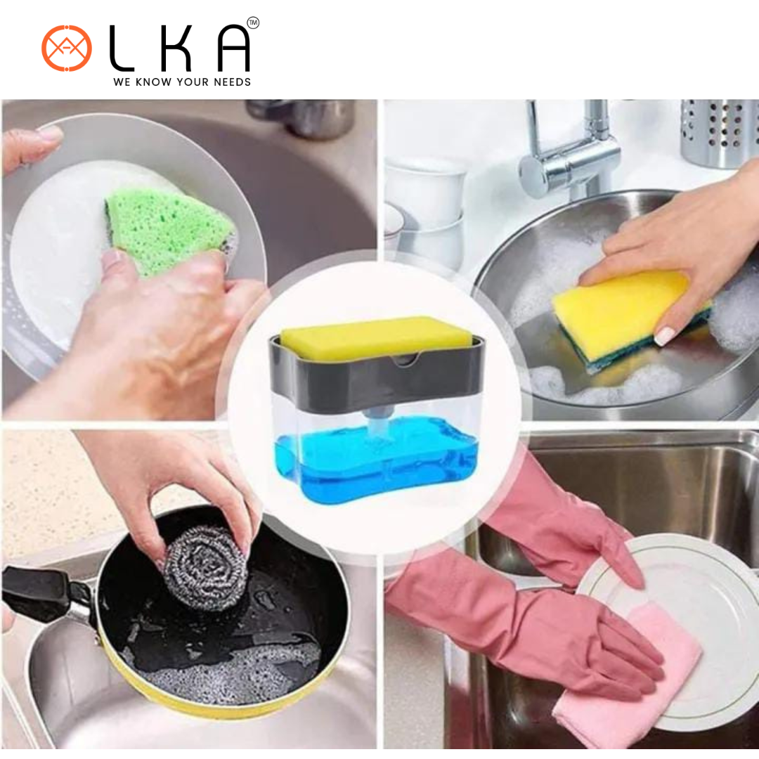 SOAP PUMP AND SPONGE CADDY