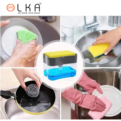 SOAP PUMP AND SPONGE CADDY