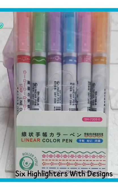 Linear colour pen