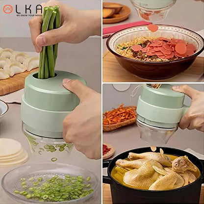 Electric Handheld Vegetable Cutter Set Multifunctional Vegetables Slicer Cutter Food Processor