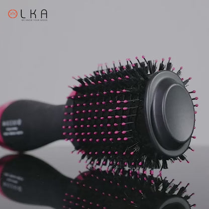 2 In 1 Hair Straightener Comb Multifunctional Volumizer Rotating Hot Hair Brush Hair Curler Hair Straightener Hair Dryer