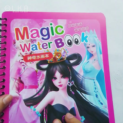 Magic Water Drawing Book Coloring Doodle Reusable Activity Book For Kids